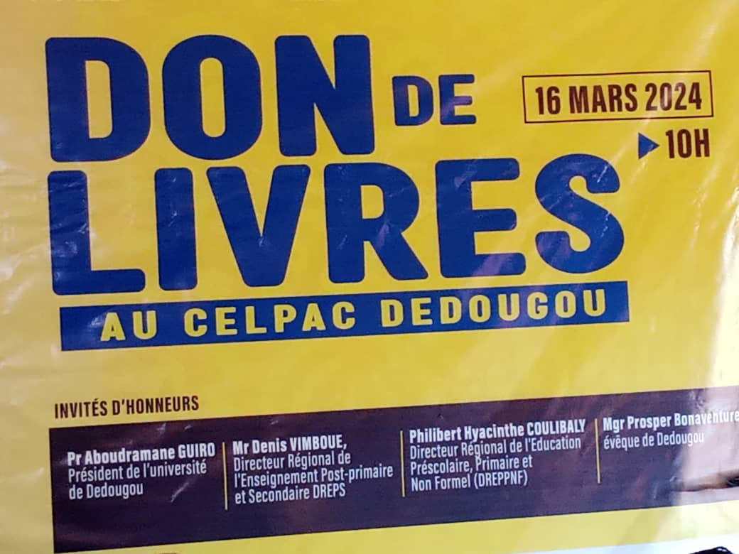 Club service : les Lions Club Ouagadougou OASIS et Dédougou Grenier font un don de 1200 livres au CELPAC de Dédougou